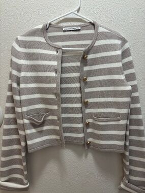 Abercrombie striped cardigan